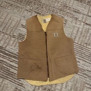 Vintage Carhartt Tan Vest western y2k trucker vest
